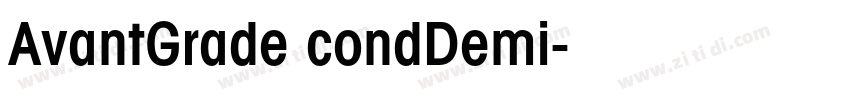 AvantGrade condDemi字体转换